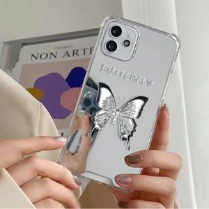 Mirror butterfly iPhone case cover 12 protector silicone Apple cell cartoon new